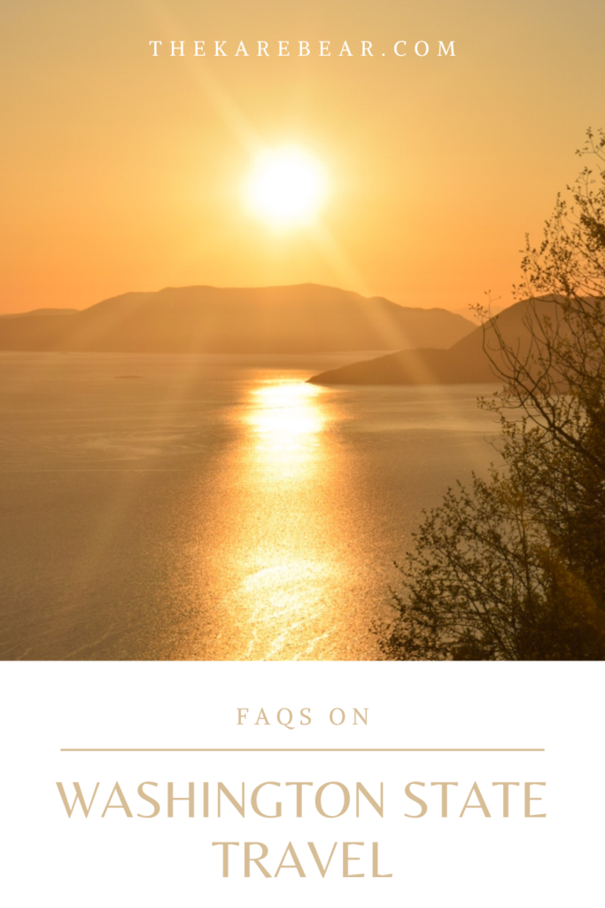Visiting Washington State for for the first time? Check out these frequently asked questions.