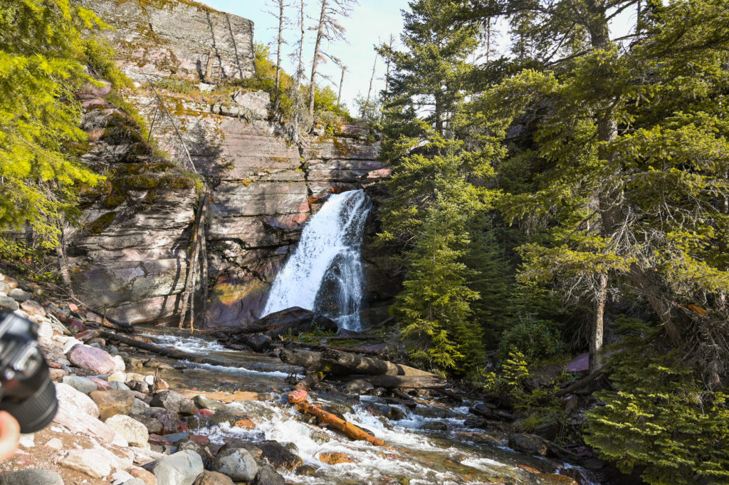 Baring Falls hike in Glacier National Park during summer 2021