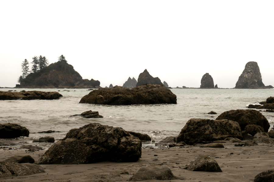 Iconic Rock Formations at La Push's Third Beach