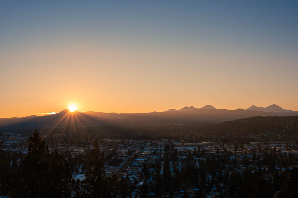 Sunset at Pilot Butte in a Must-Do on a Weekend in Bend Oregon