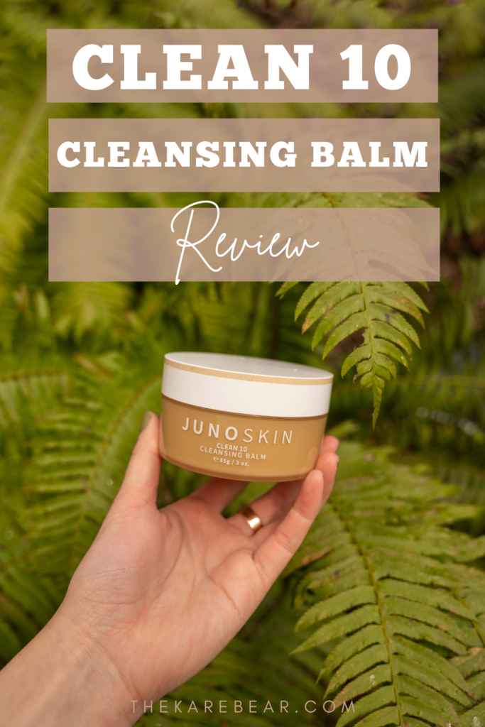 clean 10, facial cleansing balm, juno makeup remover