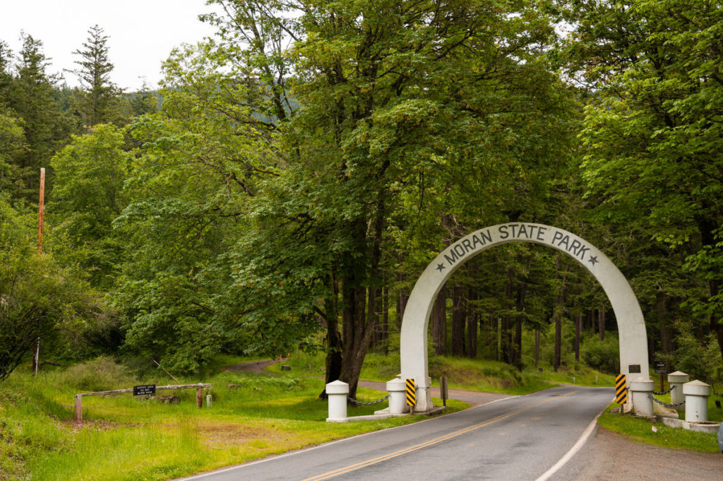 Entrance to Moran State Park Washington