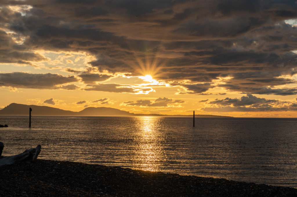 Of all the things to do in Orcas Island, don't miss sunset at North Beach!