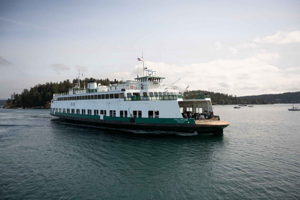 Washington State ferry in Friday Harbor