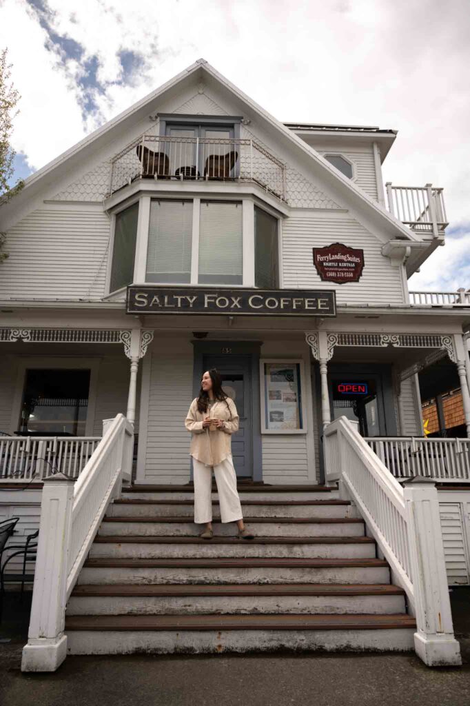 Salty Fox Coffee is a great coffee shop on San Juan Island